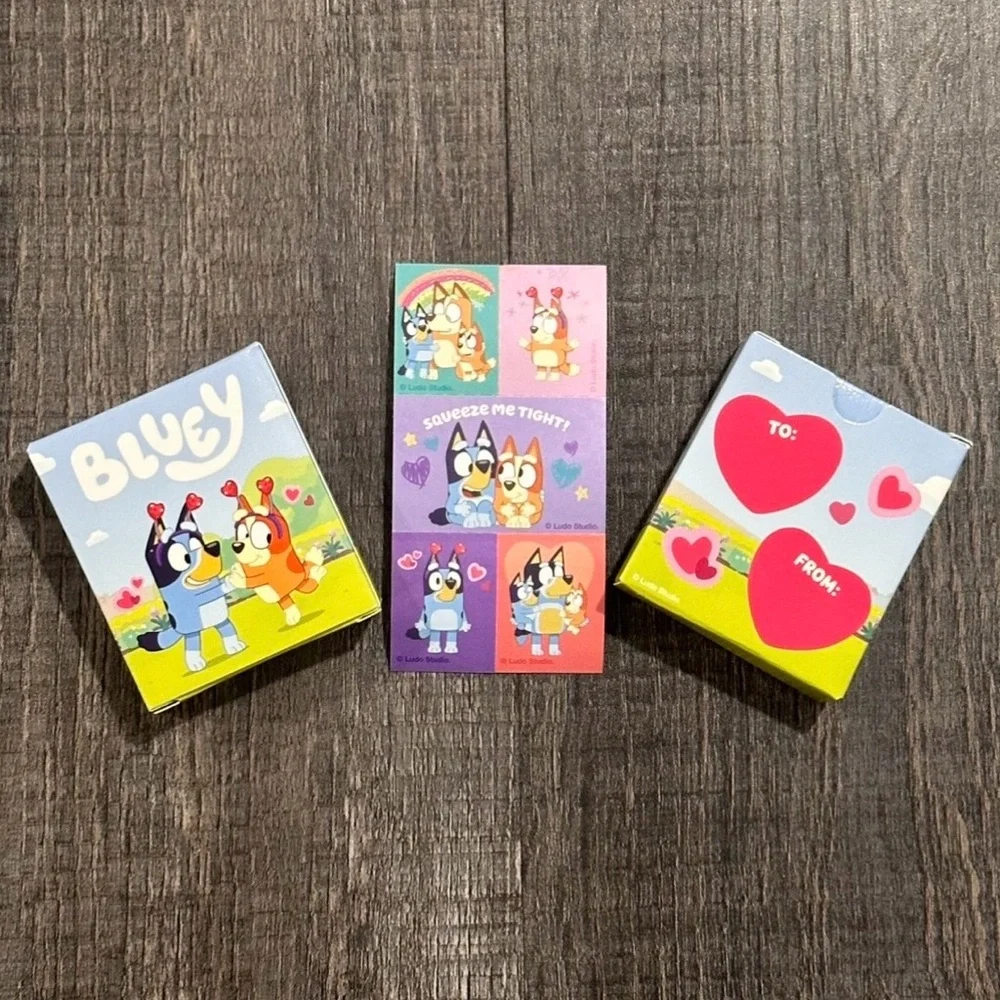 💞 New Bluey 16-Pack Sticker Share Packs Party Favor Boxes